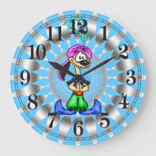 Cartoon Genie Dog Wall klok