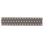 Cartoon Ghost Pattern Halloween Black Table Runner Medium Tafelloper (Horizontaal)