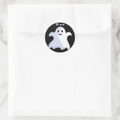Cartoon Ghost Ronde Sticker (Tas)