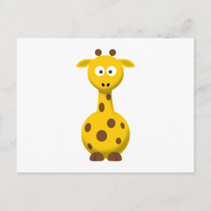 Cartoon Giraffe Briefkaart