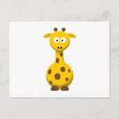 Cartoon Giraffe Briefkaart (Voorkant)