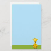 Cartoon Giraffe Briefpapier (Voorkant / Achterkant)