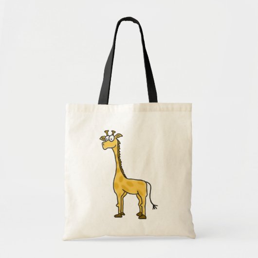 Cartoon Giraffe Canvas tas (Voorkant)