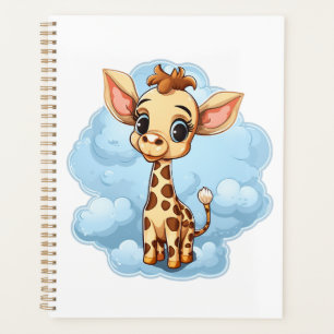 Cartoon giraffe-illustratie planner