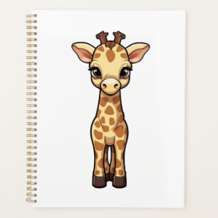 Cartoon giraffe-illustratie planner
