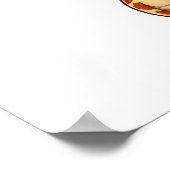 Cartoon giraffe-illustratie poster (Hoek)