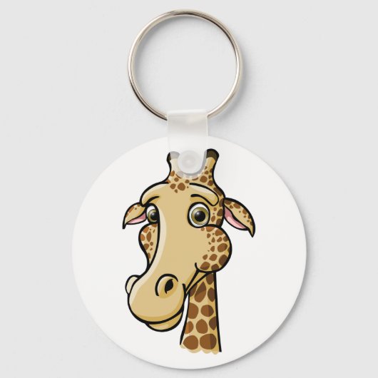 Cartoon Giraffe Sleutelhanger (Voorkant)