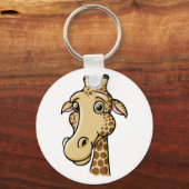 Cartoon Giraffe Sleutelhanger (Voorkant)