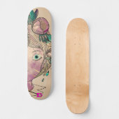 Cartoon Girls Face Dd Marque Skateboard (Recto)