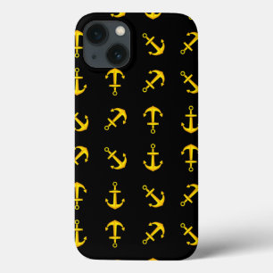 Cartoon Golden Boat Anchor Set iPhone 13 Hoesje