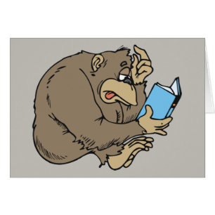 cartoon gorilla leesboek