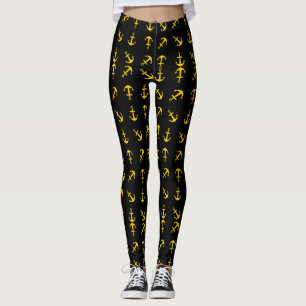 Cartoon Gouden Anker Set Leggings