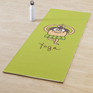 Cartoon grappa yoga yogamat