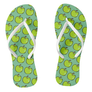 Cartoon Green Apples Patroon Teenslippers