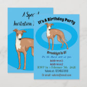 Cartoon grijnshond kaart (Voorkant / Achterkant)