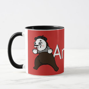 CARTOON GRIZZLY BEER MIME RINGER MOK
