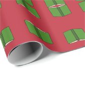 Cartoon Groen Boek Cadeaupapier (Rol Hoek)
