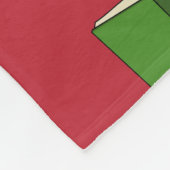 Cartoon Groen Boek Fleece Deken (Hoek)