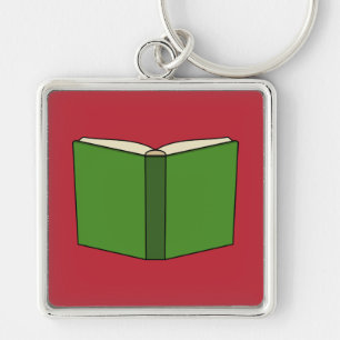 Cartoon Groen Boek Sleutelhanger