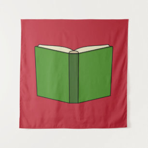 Cartoon Groen Boek Wandkleed