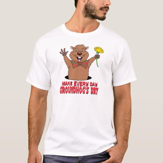 Cartoon Groundhog T-shirt (Voorkant)