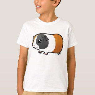 Cartoon Guinee Pig (glad haar) T-shirt
