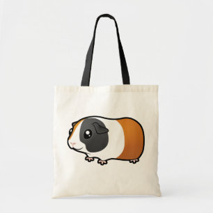 Cartoon Guinee Pig (glad haar) Tote Bag