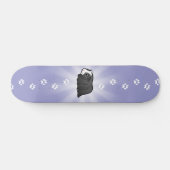 Cartoon Guinee Pig (lang haar) Skateboard (Horizontaal)