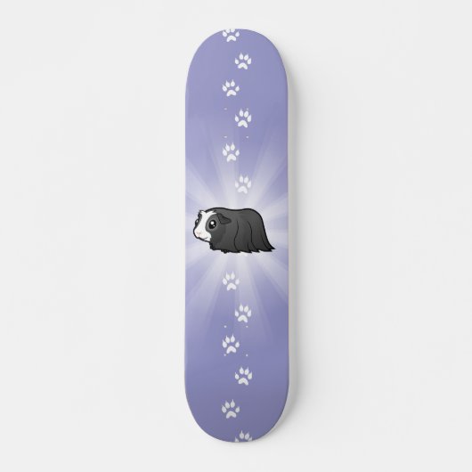Cartoon Guinee Pig (lang haar) Skateboard (Voorkant)