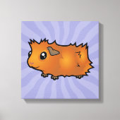 Cartoon Guinee Pig (wassend) Canvas Afdruk (Voorkant)