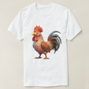 Cartoon Haan T-Shirt Leuke Dier Grafische Tee