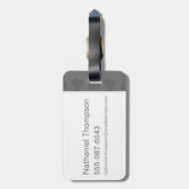 Cartoon Hagrid en Fang Character Art Bagagelabel (Achterkant verticaal)