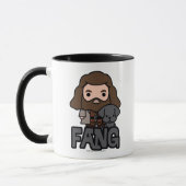 Cartoon Hagrid en Fang Character Art Mok (Links)