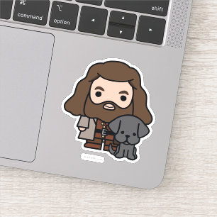 Cartoon Hagrid en Fang Character Art Sticker