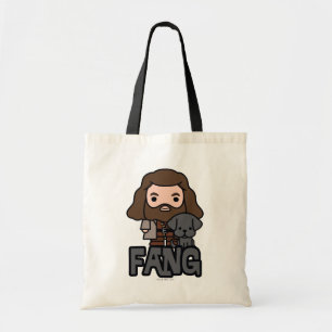 Cartoon Hagrid en Fang Character Art Tote Bag