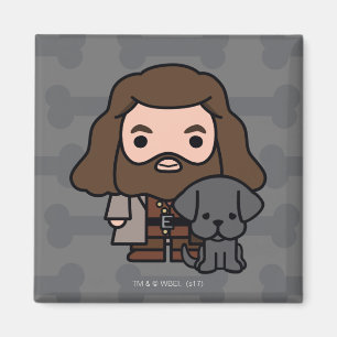 Cartoon Hagrid en Fang Karakter Art Magneet