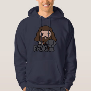 Cartoon Hagrid en Fang Karakter Kunst Hoodie