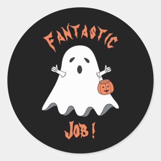 Cartoon Halloween Ghost Reward Stickers (Voorkant)