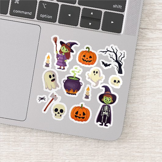 Cartoon Halloween Sticker Collectie (Detail)
