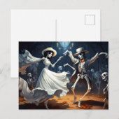 Cartoon Halloween Swing Dance Briefkaart (Voorkant / Achterkant)