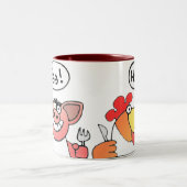 Cartoon Ham & Egg Breakfast Mok (Center)