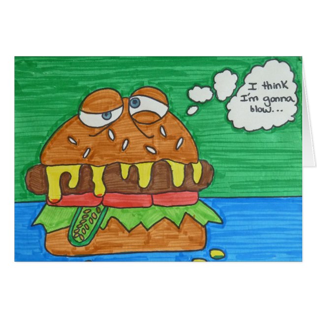 Cartoon Hamburger (Voorkant Horizontaal)