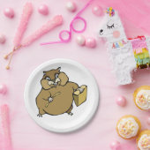 Cartoon Hamster Papieren Bordje (Feest)