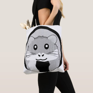 Cartoon Hamster Scarfed Joy Draagtas