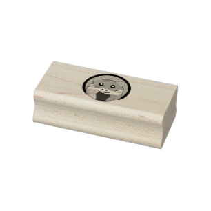 Cartoon Hamster Scarfed Joy Rubberstempel