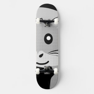 Cartoon Hamster Scarfed Joy Skateboard