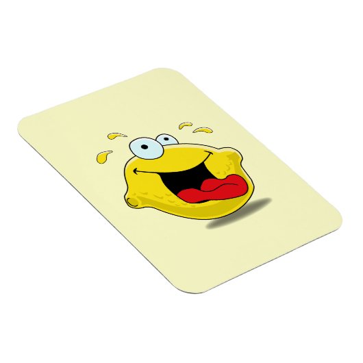 Cartoon Happy Lemon Magneet (Rechterzijde)