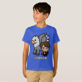 Cartoon Harry Potter and Buckbeak T-shirt (Voorkant volledig)