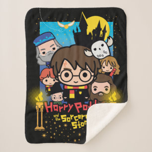 Cartoon Harry Potter and the Sorcerer's Stone Sherpa Deken