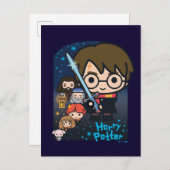Cartoon Harry Potter Briefkaart (Voorkant / Achterkant)